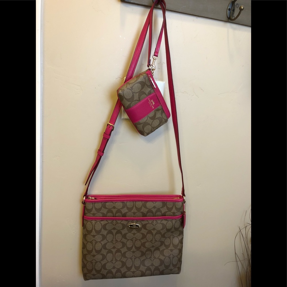 Authentic Coach crossbody & wallet